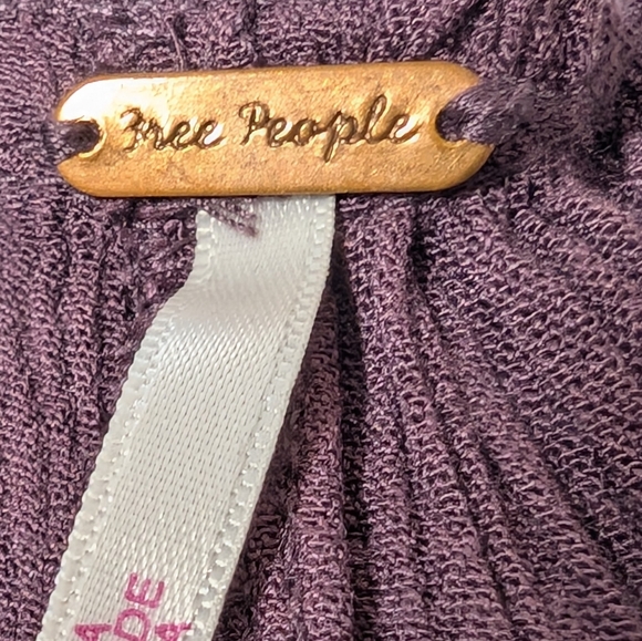 Free People Plum Halter Smocked Maxi Dress Size XL - Picture 4 of 9